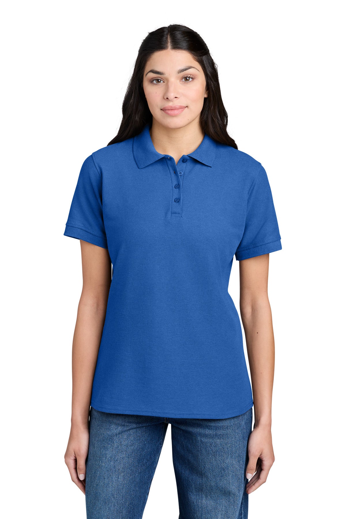 Port & Co ®  Women's Core Blend Pique Polo. LKP155 | Add Your Logo