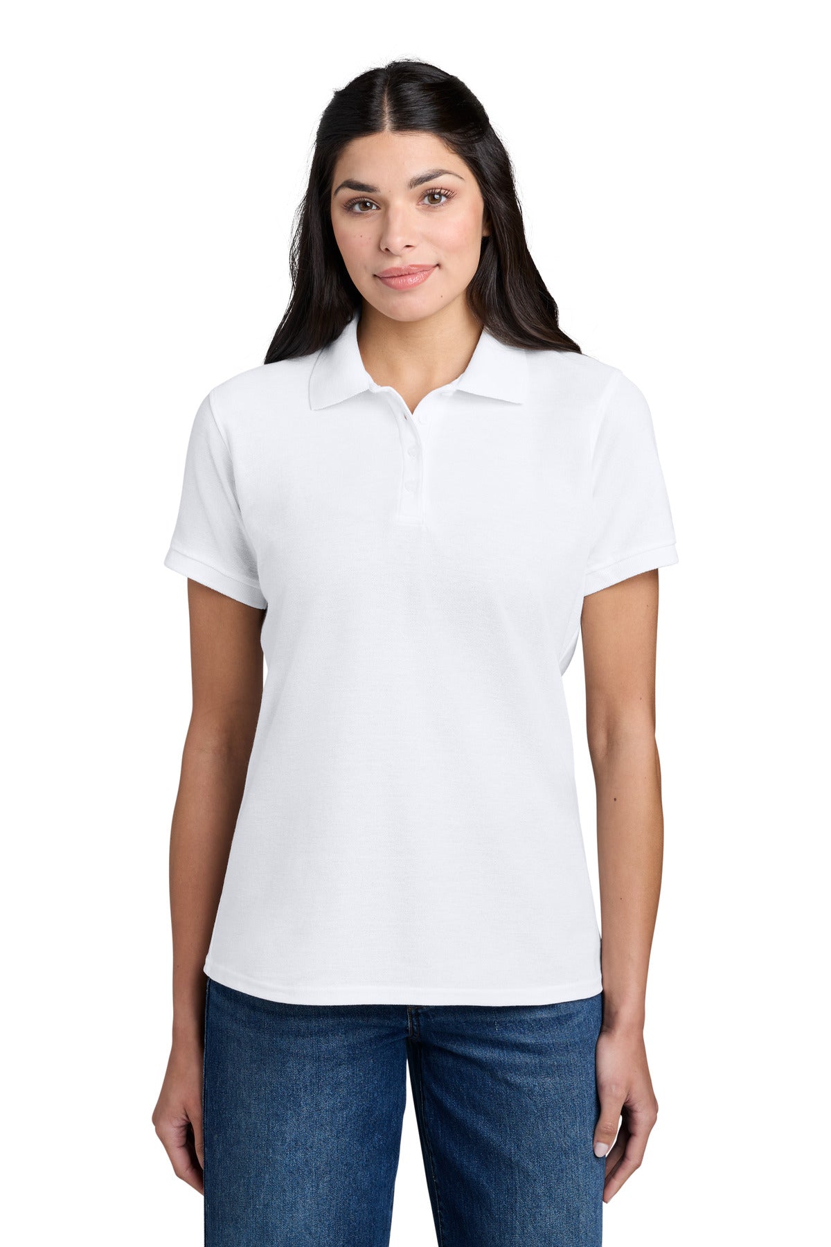 Port & Co ®  Women's Core Blend Pique Polo. LKP155 | Add Your Logo