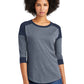 New Era    Women's Heritage Blend 3/4-Sleeve Baseball Raglan Tee. LNEA104