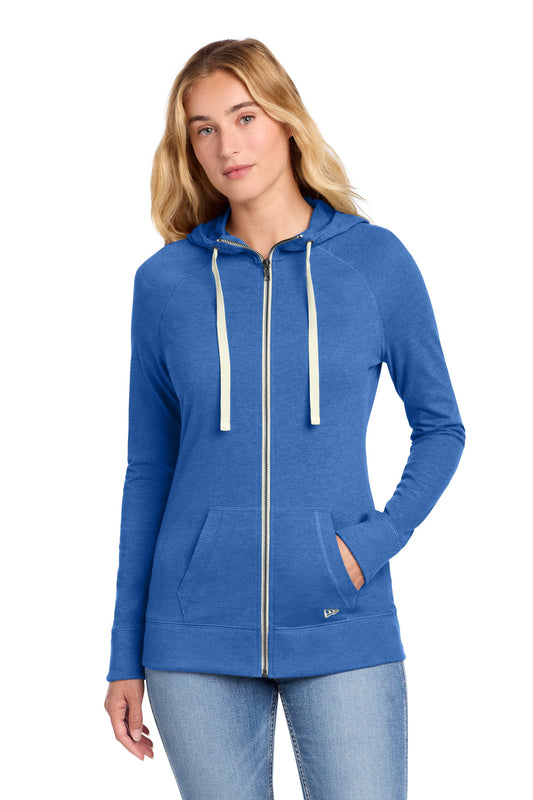 New Era ®  Women's Sueded Cotton Blend Full-Zip Hoodie. LNEA122 | Add Your Logo