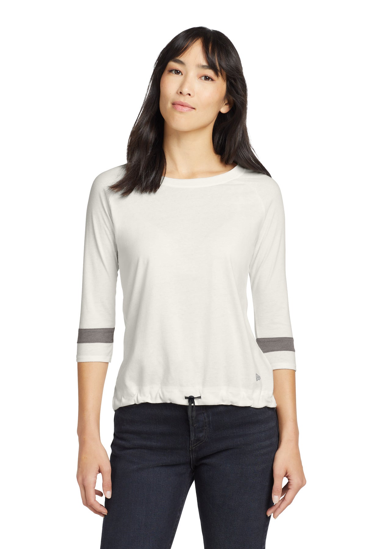 New Era  ®  Women's Tri-Blend 3/4-Sleeve Tee LNEA136 | Add Your Logo