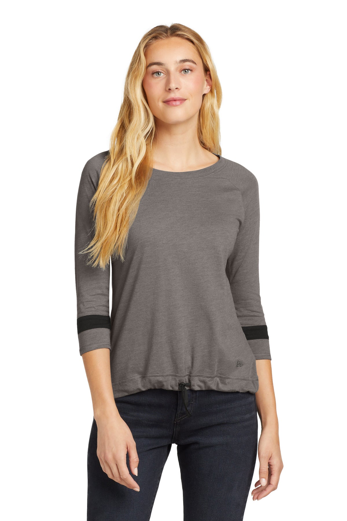 New Era  ®  Women's Tri-Blend 3/4-Sleeve Tee LNEA136 | Add Your Logo