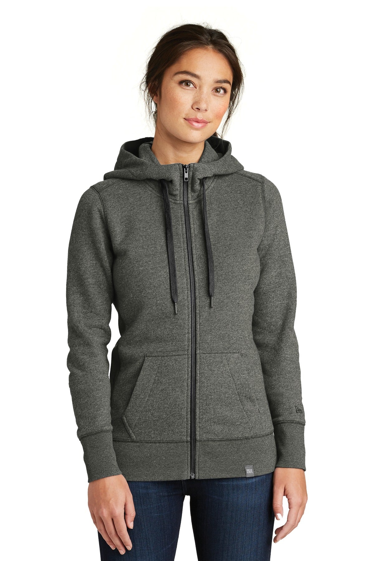 New Era  ®  Women's French Terry Full-Zip Hoodie. LNEA502 | Add Your Logo