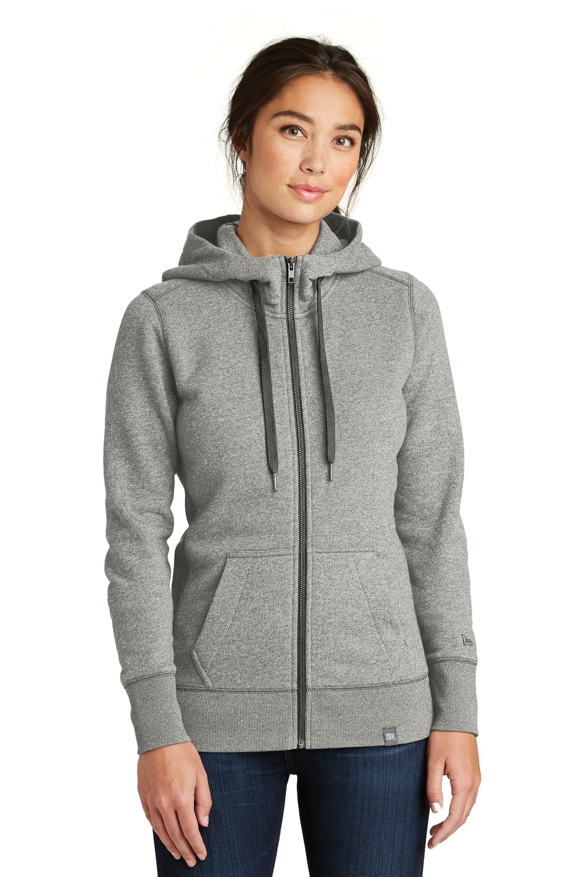 New Era  ®  Women's French Terry Full-Zip Hoodie. LNEA502 | Add Your Logo