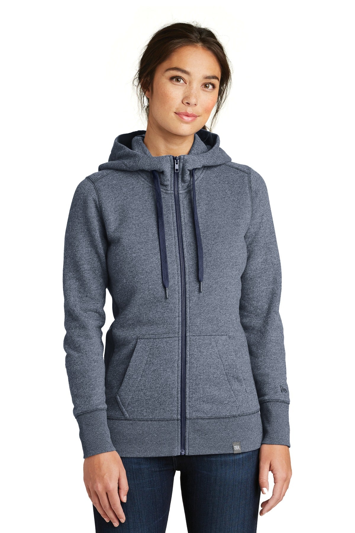 New Era  ®  Women's French Terry Full-Zip Hoodie. LNEA502 | Add Your Logo