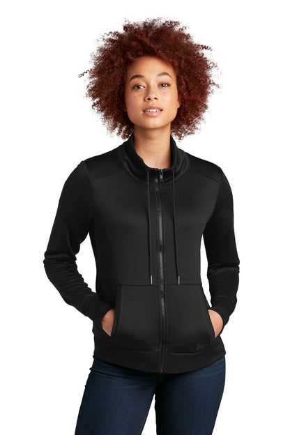 New Era ®  Women's Performance Terry Full-Zip Cowl LNEA530 | Add Your Logo