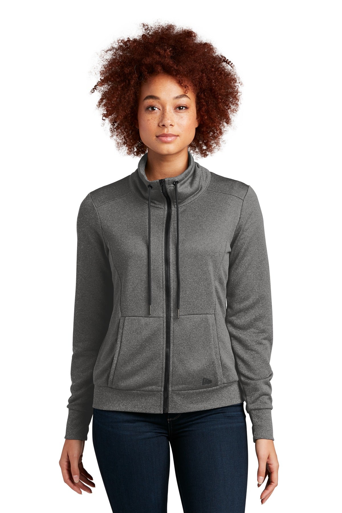 New Era ®  Women's Performance Terry Full-Zip Cowl LNEA530 | Add Your Logo