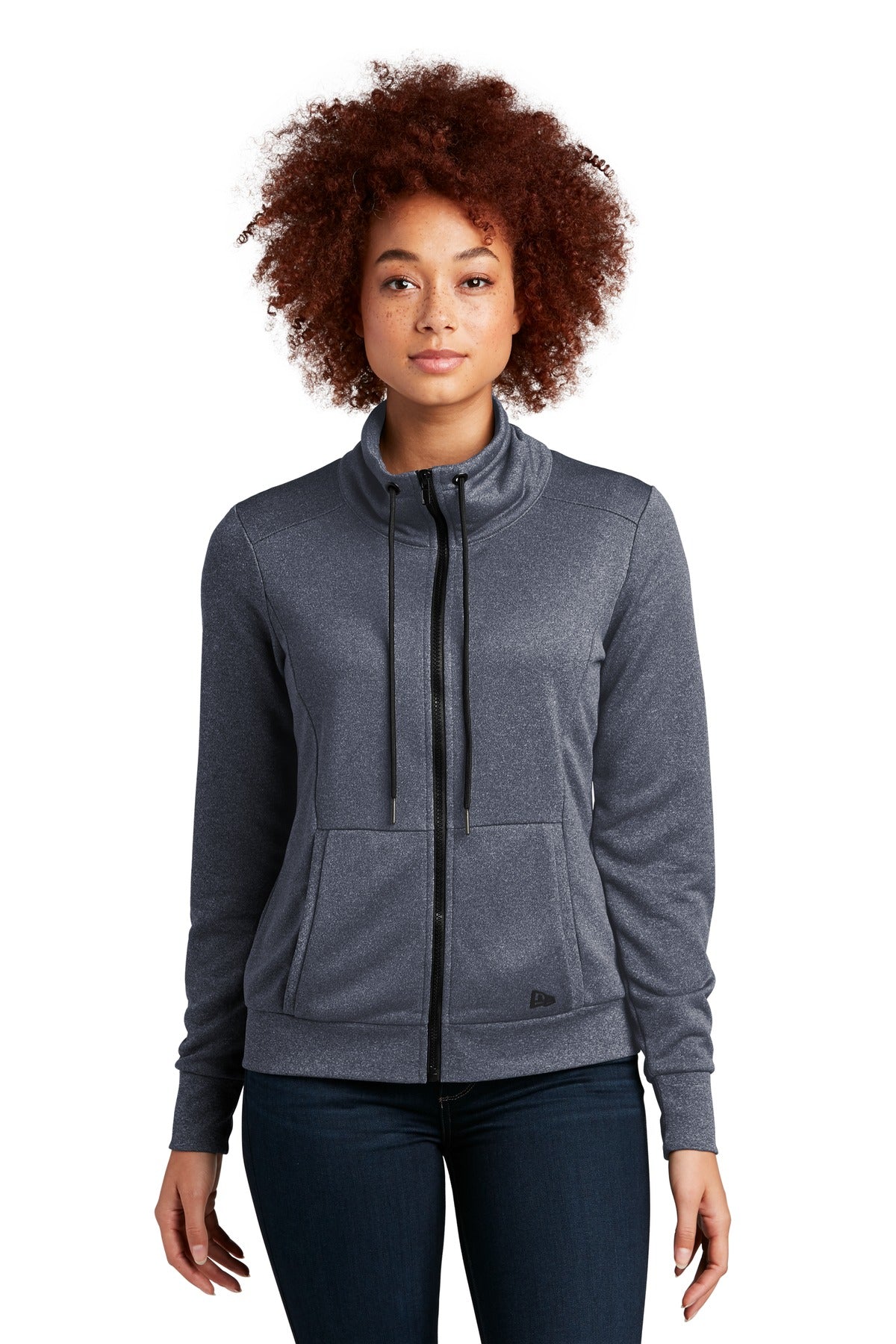 New Era ®  Women's Performance Terry Full-Zip Cowl LNEA530 | Add Your Logo