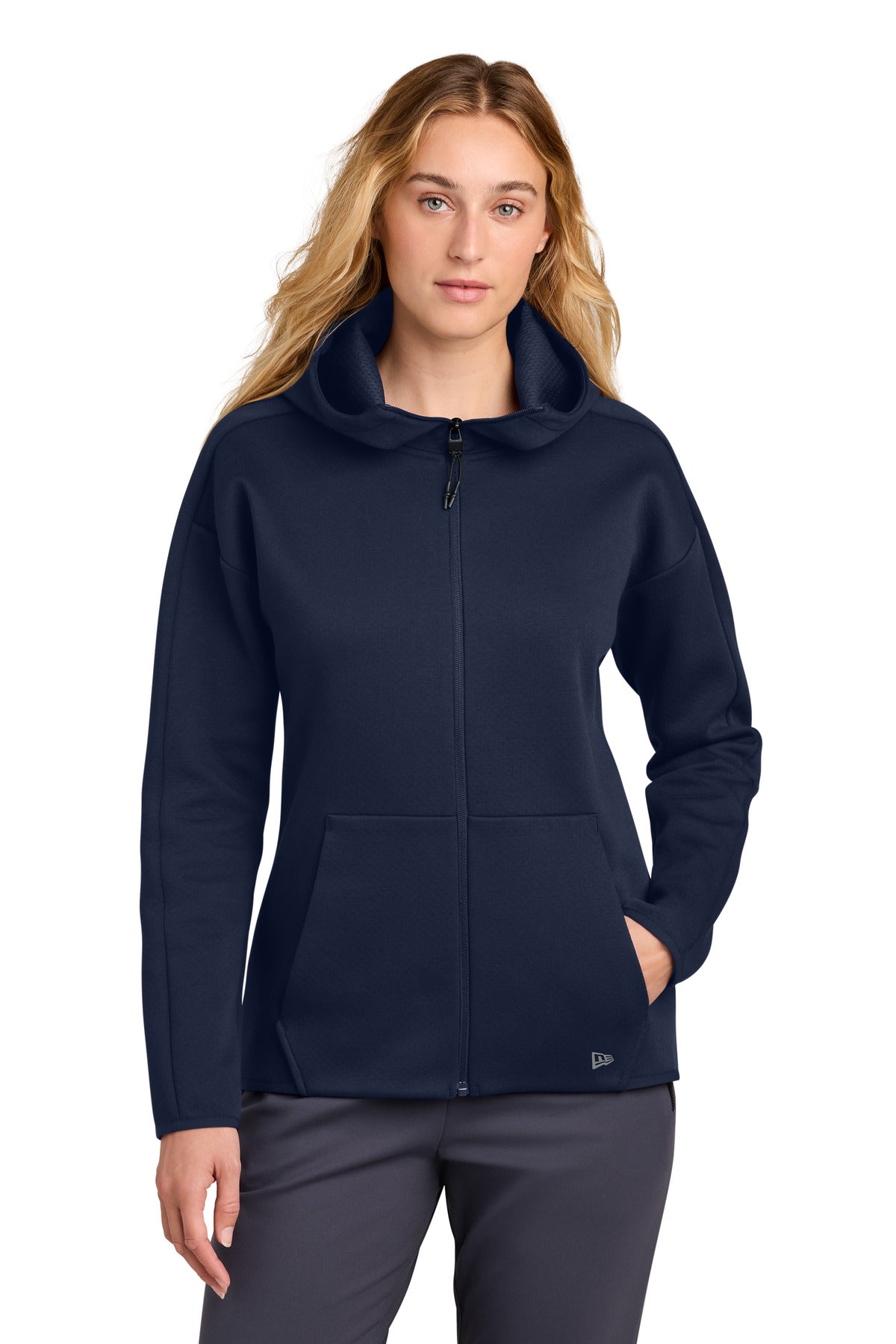 New Era ®  Women's Double Back Full-Zip Hoodie LNEA566 | Add Your Logo