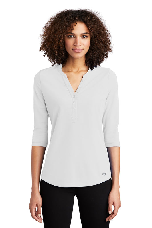 OGIO ®  Women's Jewel Henley LOG104 | Add Your Logo