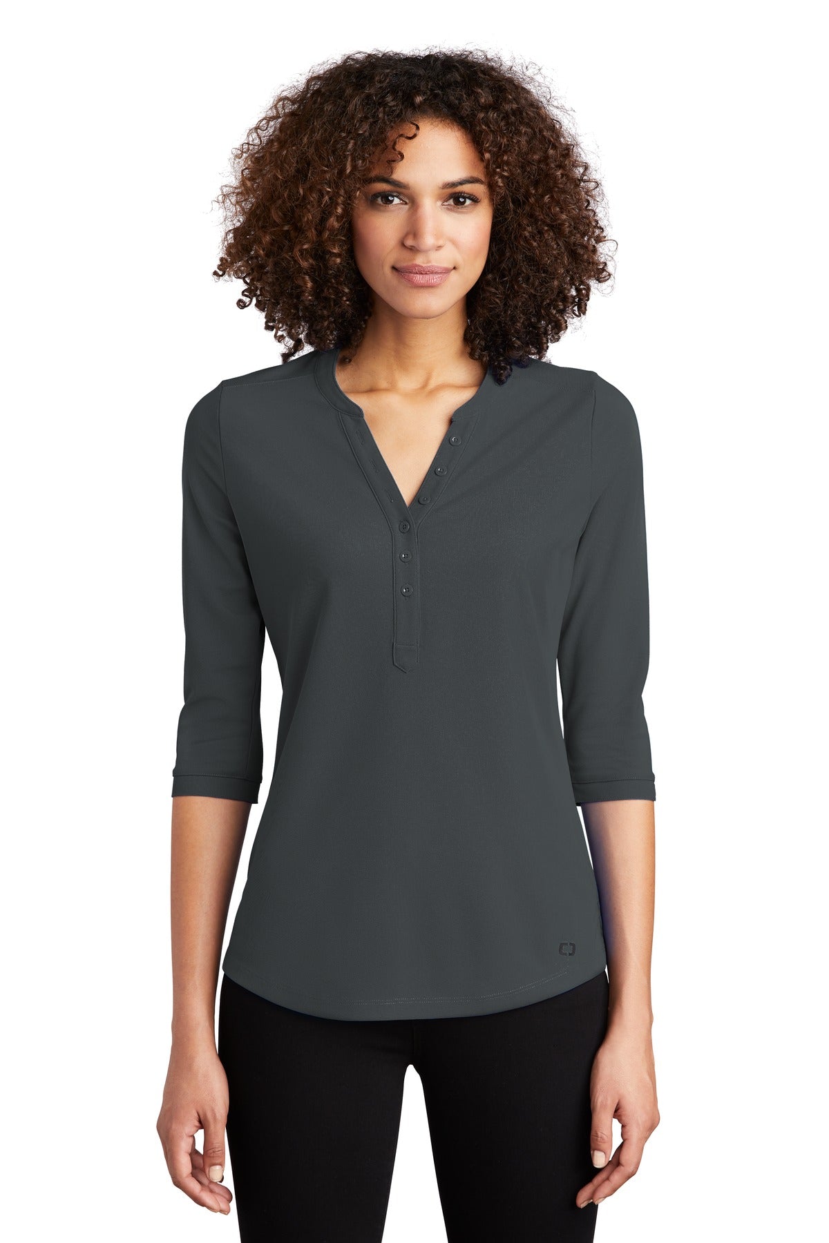 OGIO ®  Women's Jewel Henley LOG104 | Add Your Logo