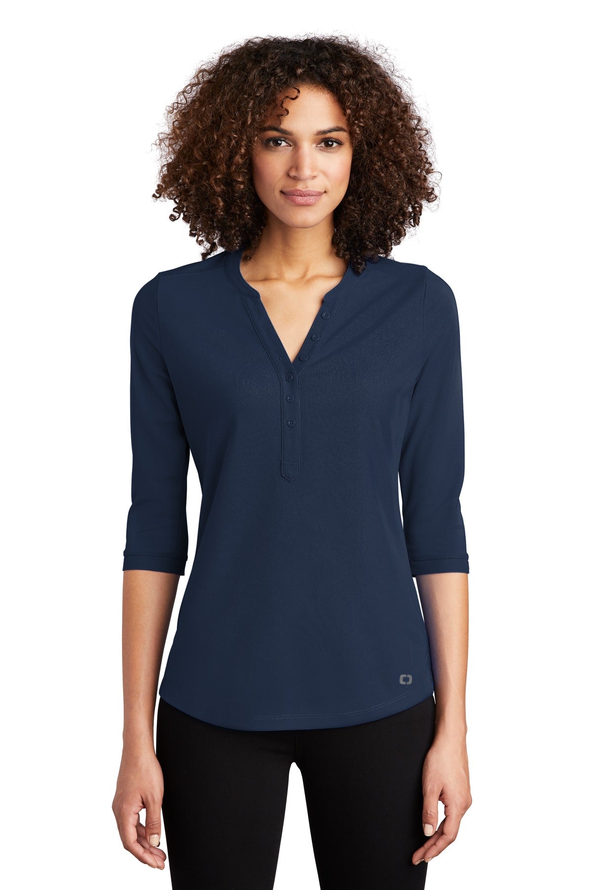 OGIO ®  Women's Jewel Henley LOG104 | Add Your Logo