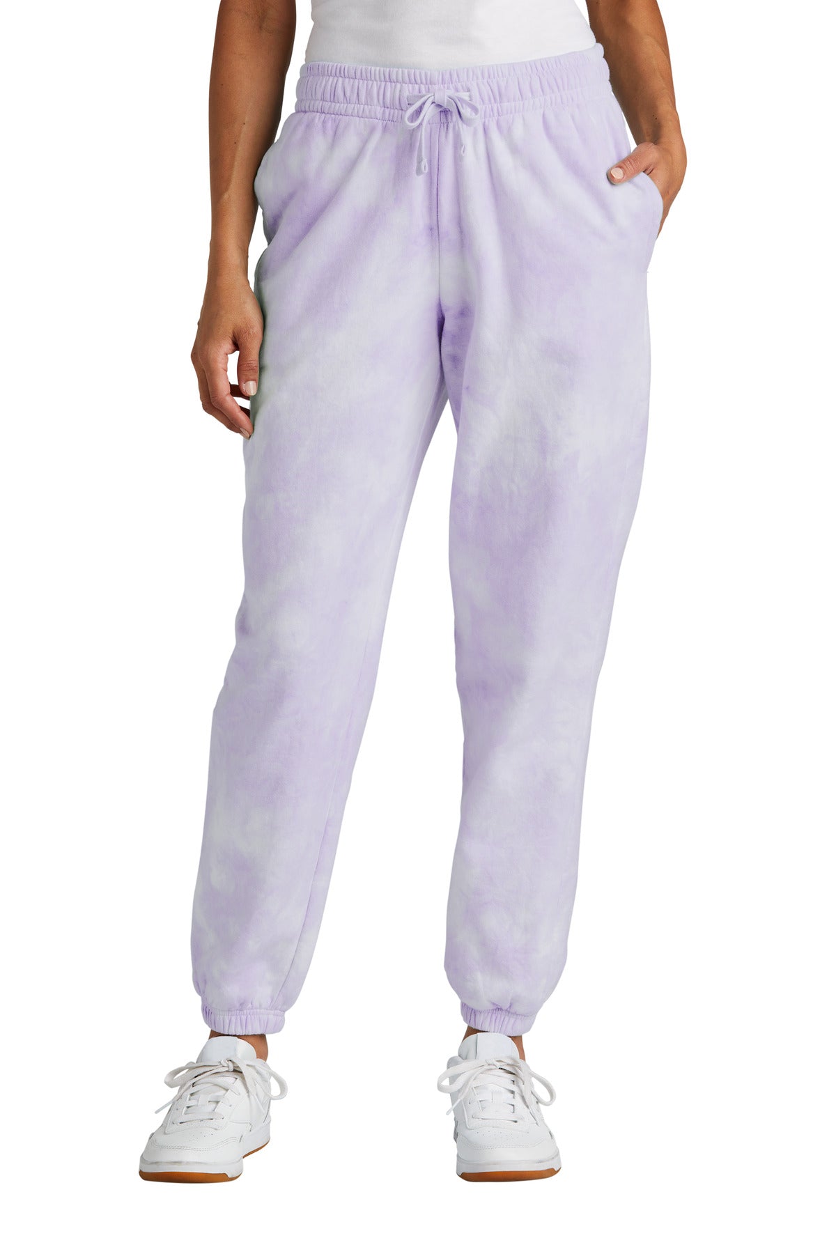 Port & Co ®  Women's Beach Wash ®  Cloud Tie-Dye Sweatpant LPC140P | Add Your Logo