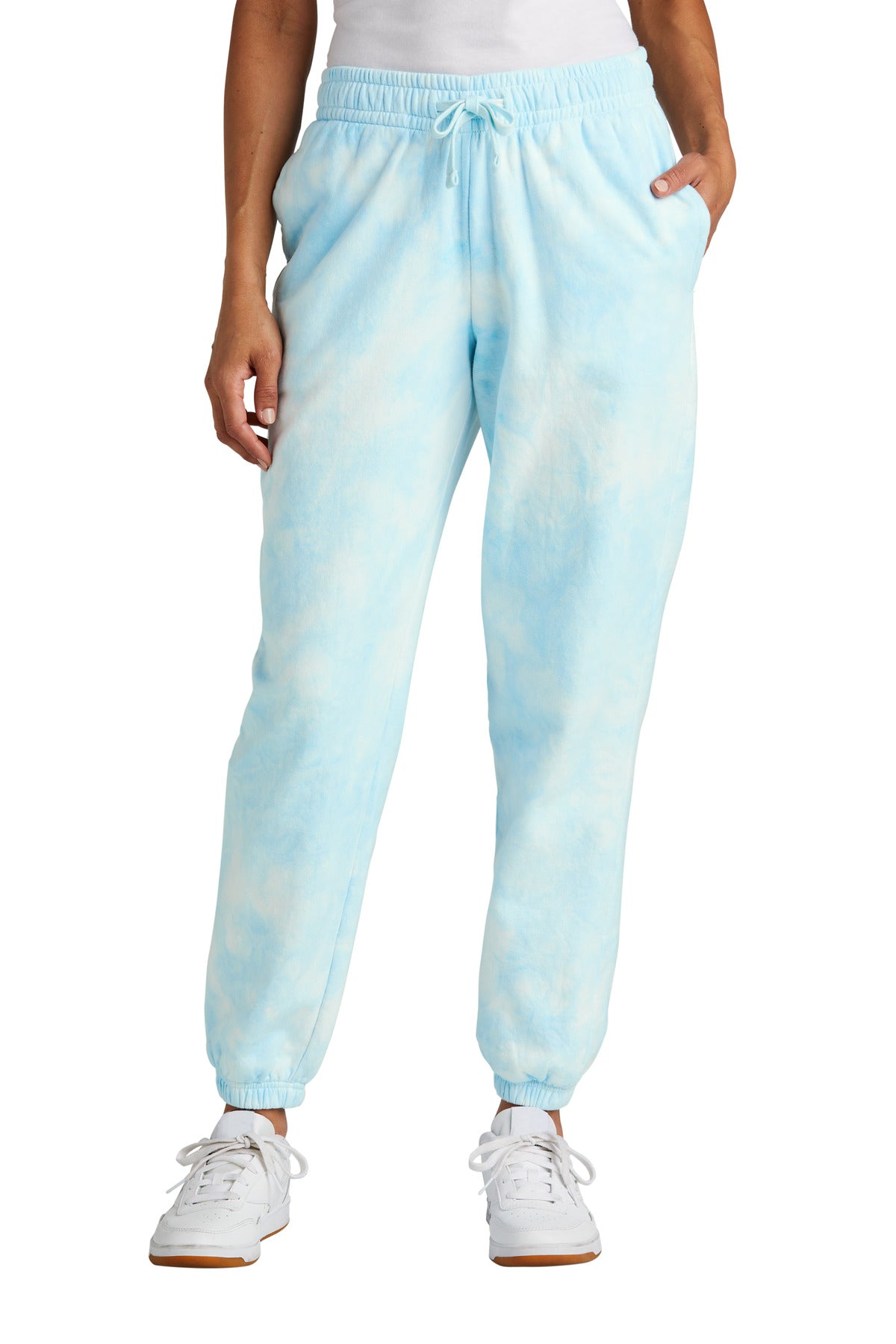 Port & Co ®  Women's Beach Wash ®  Cloud Tie-Dye Sweatpant LPC140P | Add Your Logo
