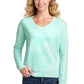 Port & Co ®  Women's Beach Wash ®  Cloud Tie-Dye V-Neck Sweatshirt LPC140V | Add Your Logo