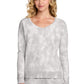 Port & Co ®  Women's Beach Wash ®  Cloud Tie-Dye V-Neck Sweatshirt LPC140V | Add Your Logo