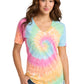 Port & Co ®  Women's Tie-Dye V-Neck Tee.  LPC147V | Add Your Logo