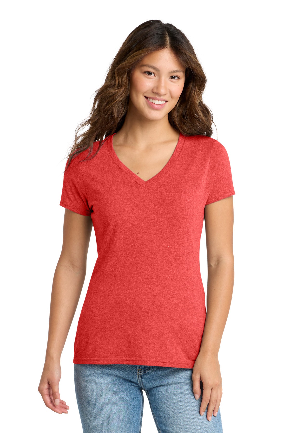 Port & Co ®  Women's Tri-Blend V-Neck Tee. LPC330V | Add Your Logo