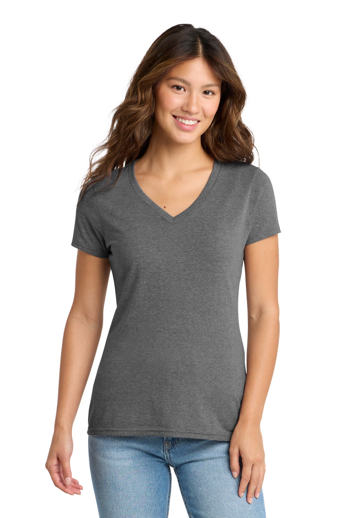 Port & Co ®  Women's Tri-Blend V-Neck Tee. LPC330V | Add Your Logo