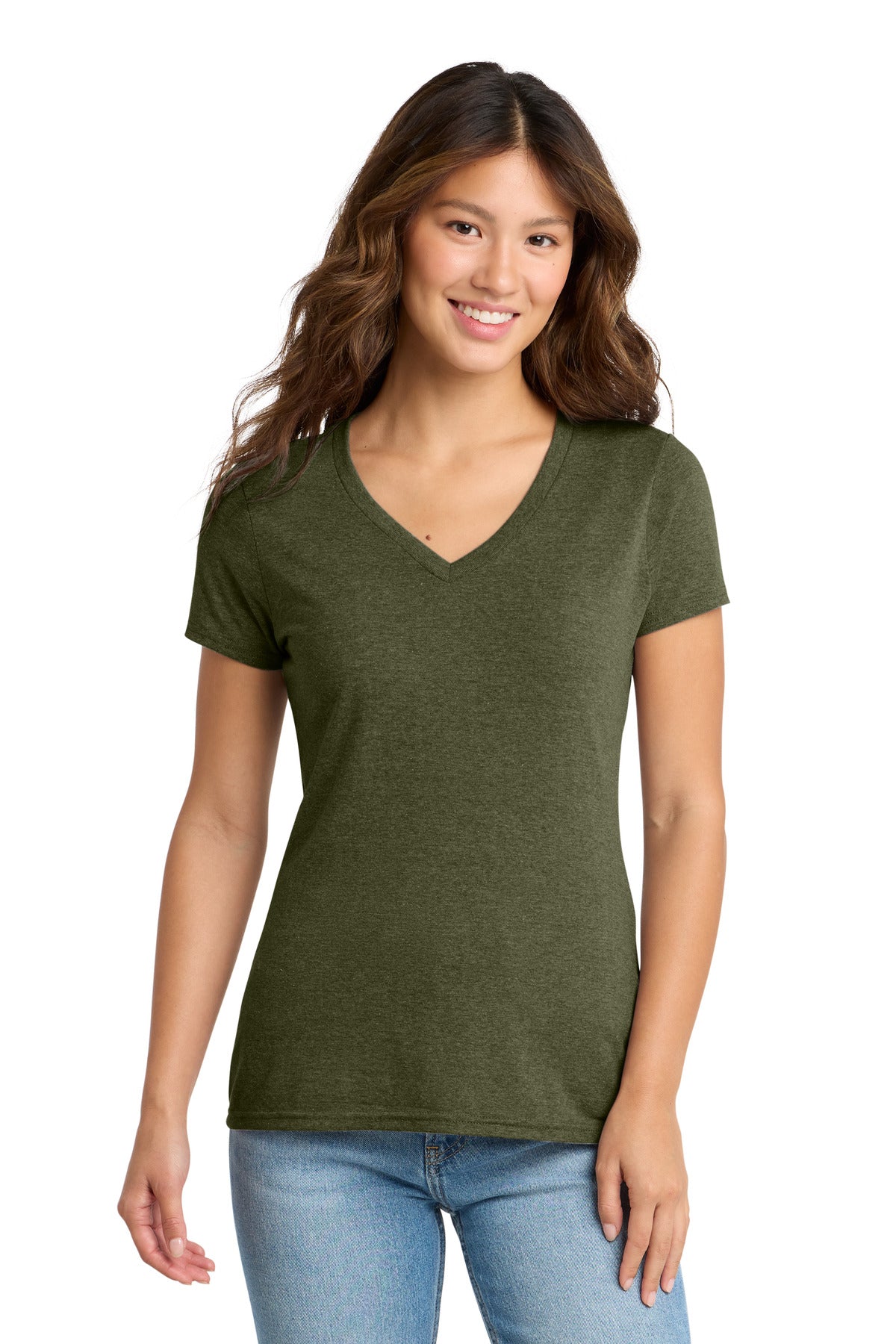 Port & Co ®  Women's Tri-Blend V-Neck Tee. LPC330V | Add Your Logo