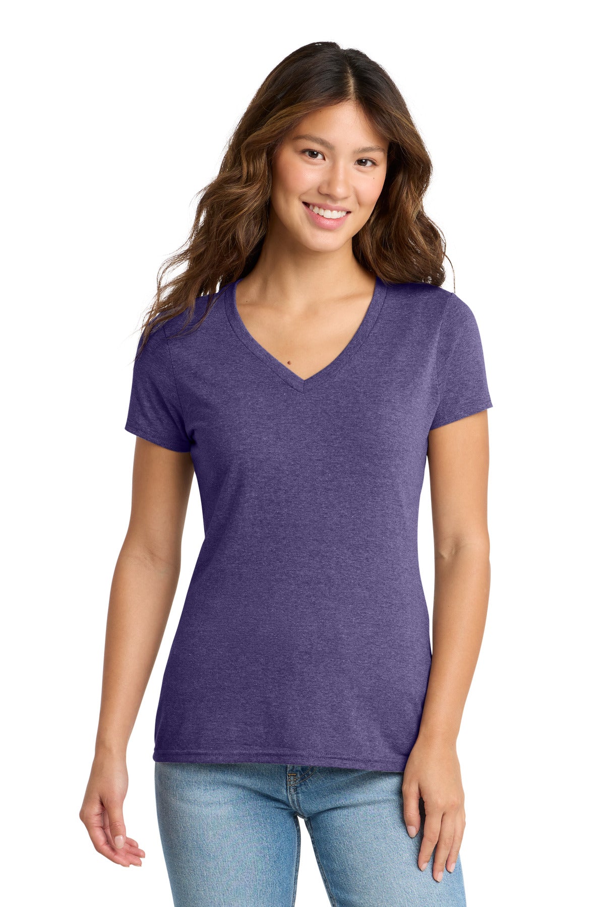 Port & Co ®  Women's Tri-Blend V-Neck Tee. LPC330V | Add Your Logo
