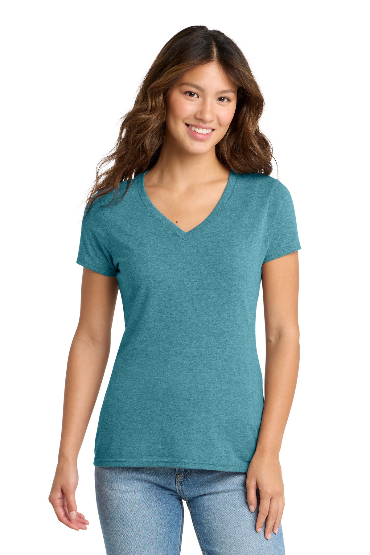 Port & Co ®  Women's Tri-Blend V-Neck Tee. LPC330V | Add Your Logo