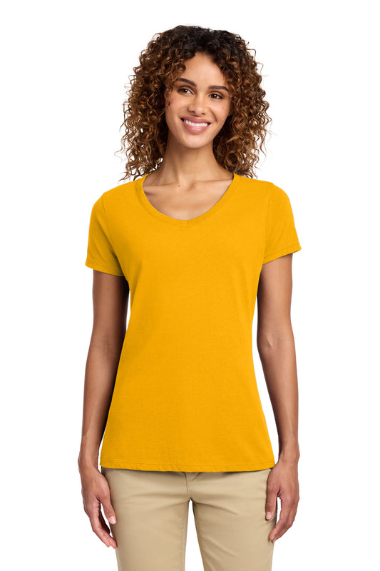 Port & Co ®  Women's Fan Favorite V-Neck Tee. LPC450V | Add Your Logo