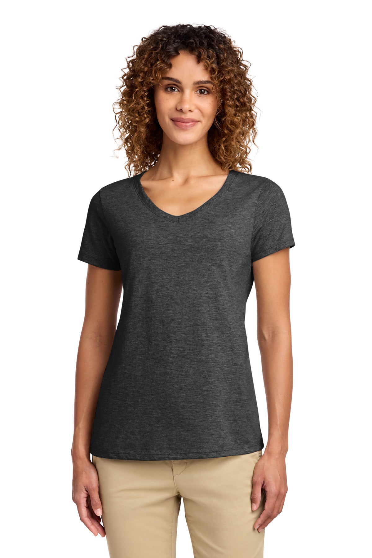 Port & Co ®  Women's Fan Favorite V-Neck Tee. LPC450V | Add Your Logo