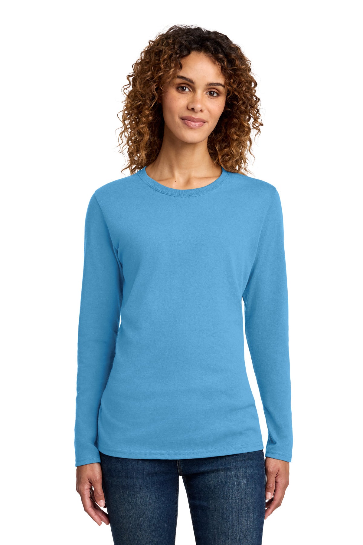 Port & Co   Women's Long Sleeve Core Cotton Tee LPC54LS