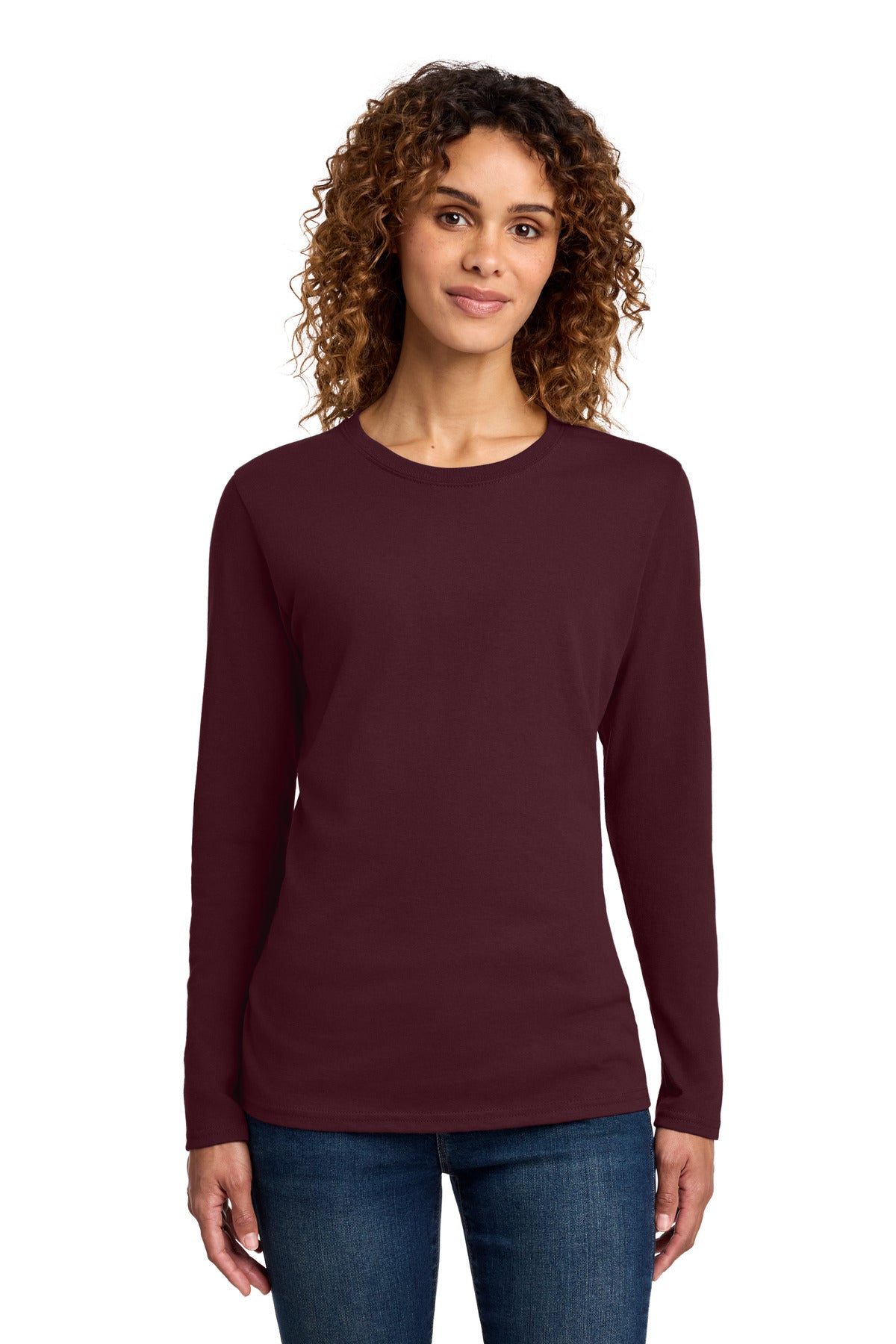 Port & Co   Women's Long Sleeve Core Cotton Tee. LPC54LS