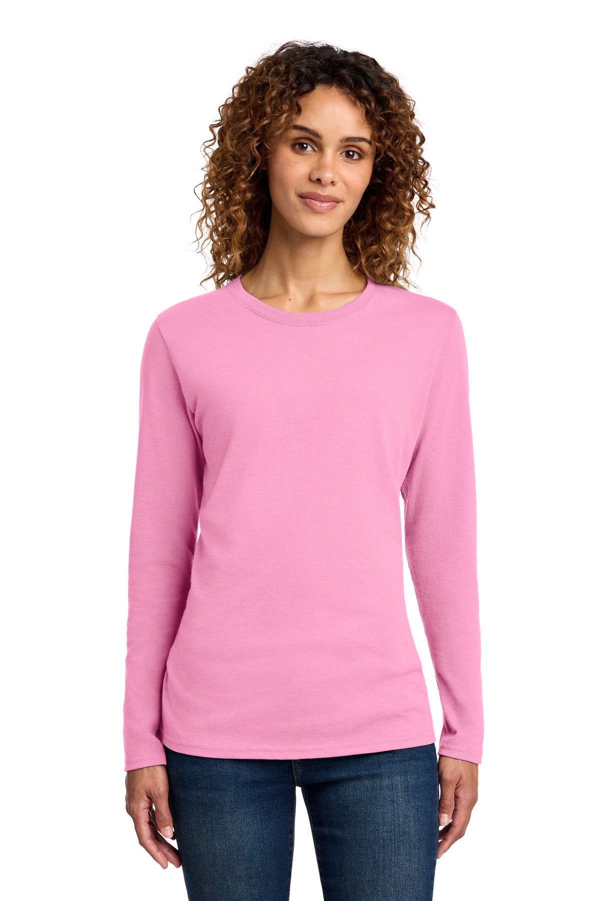 Port & Co   Women's Long Sleeve Core Cotton Tee LPC54LS
