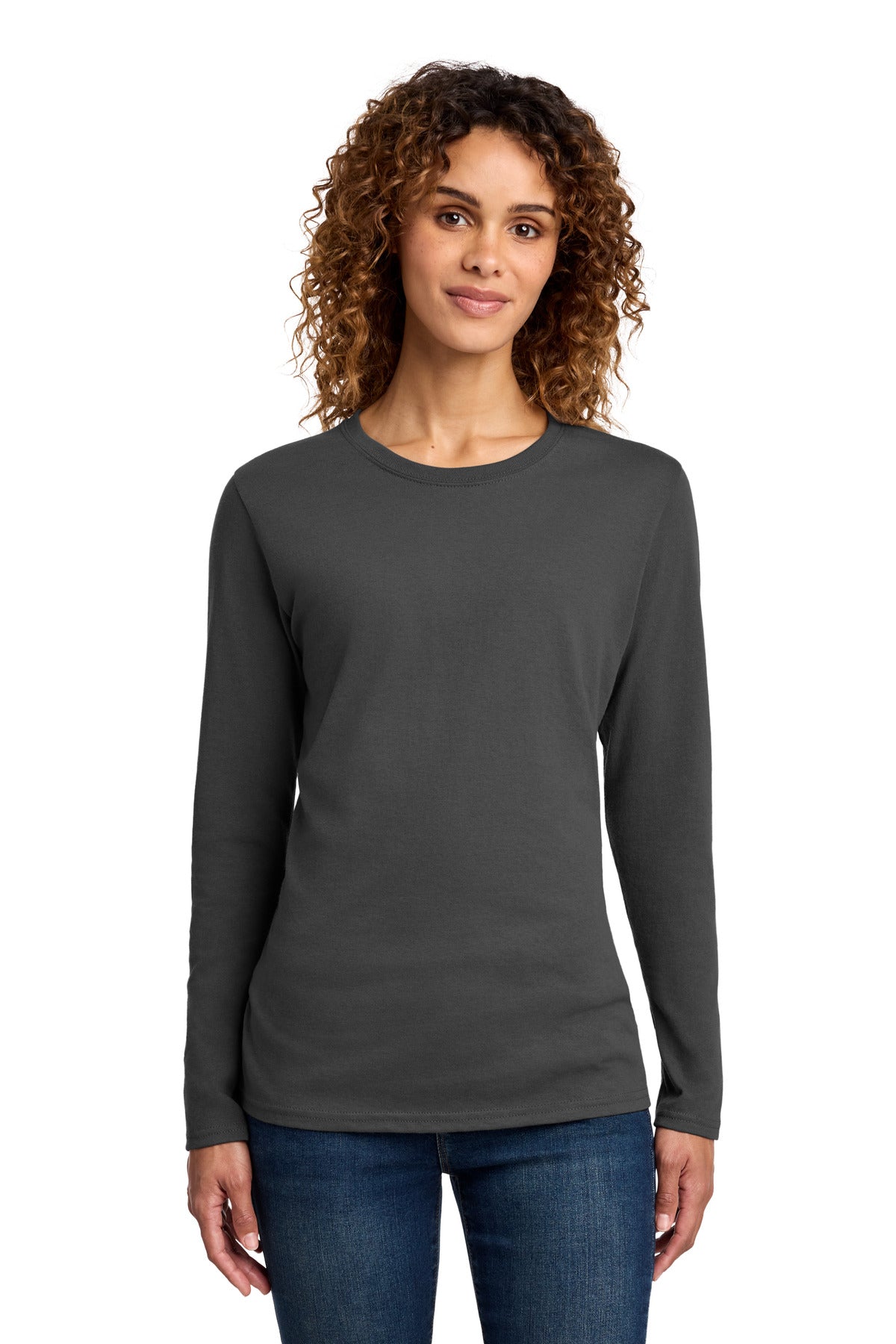 Port & Co   Women's Long Sleeve Core Cotton Tee LPC54LS