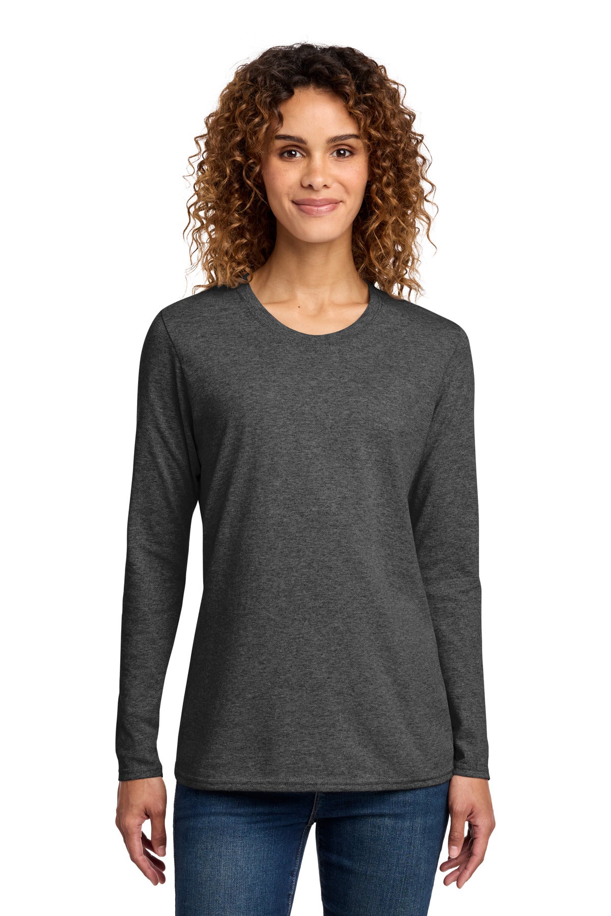 Port & Co   Women's Long Sleeve Core Cotton Tee LPC54LS