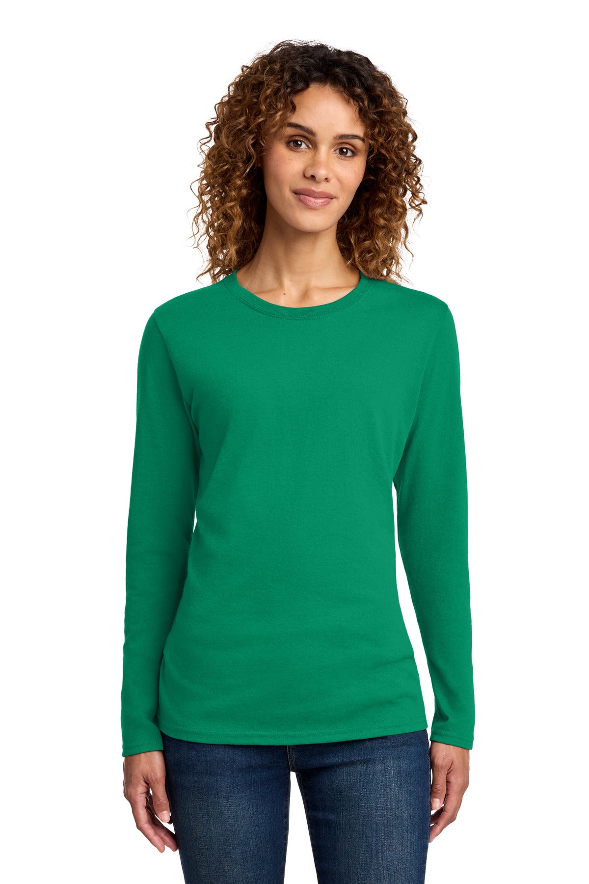 Port & Co   Women's Long Sleeve Core Cotton Tee. LPC54LS