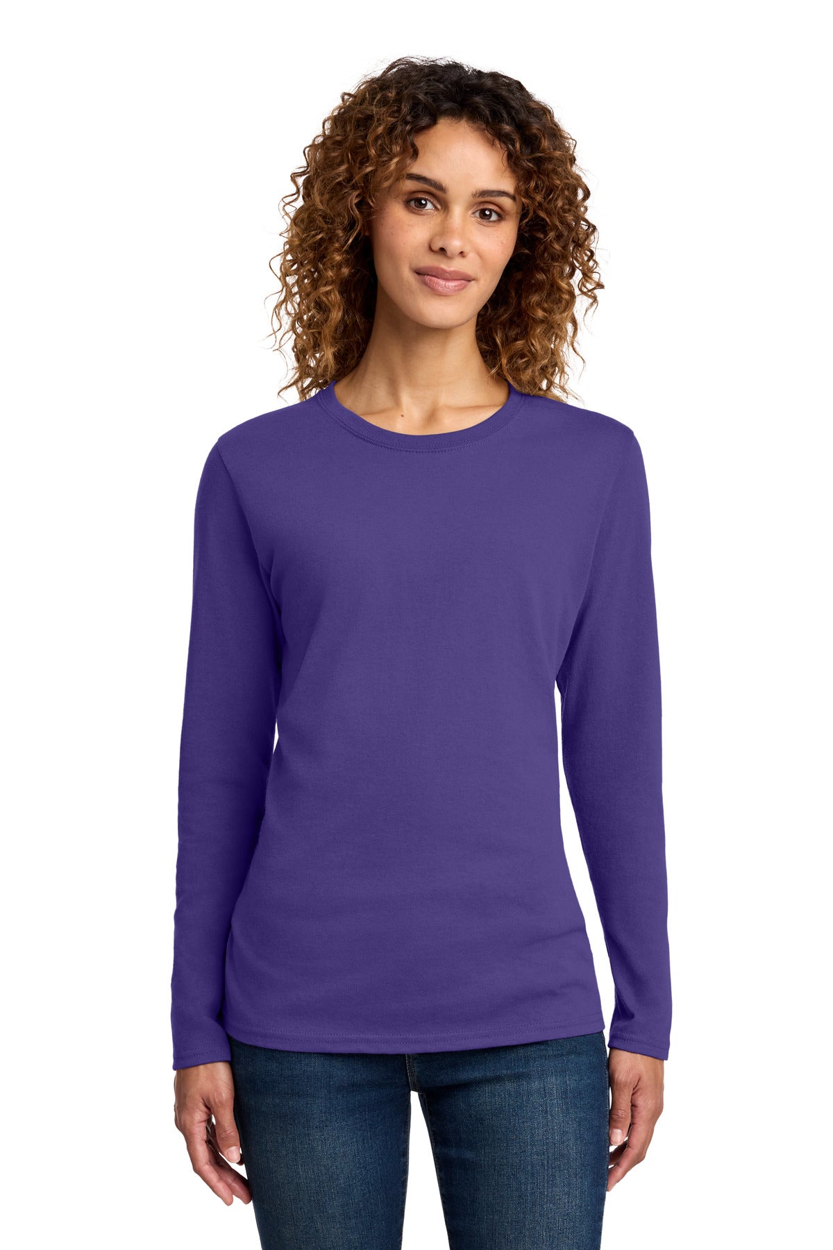 Port & Co   Women's Long Sleeve Core Cotton Tee LPC54LS