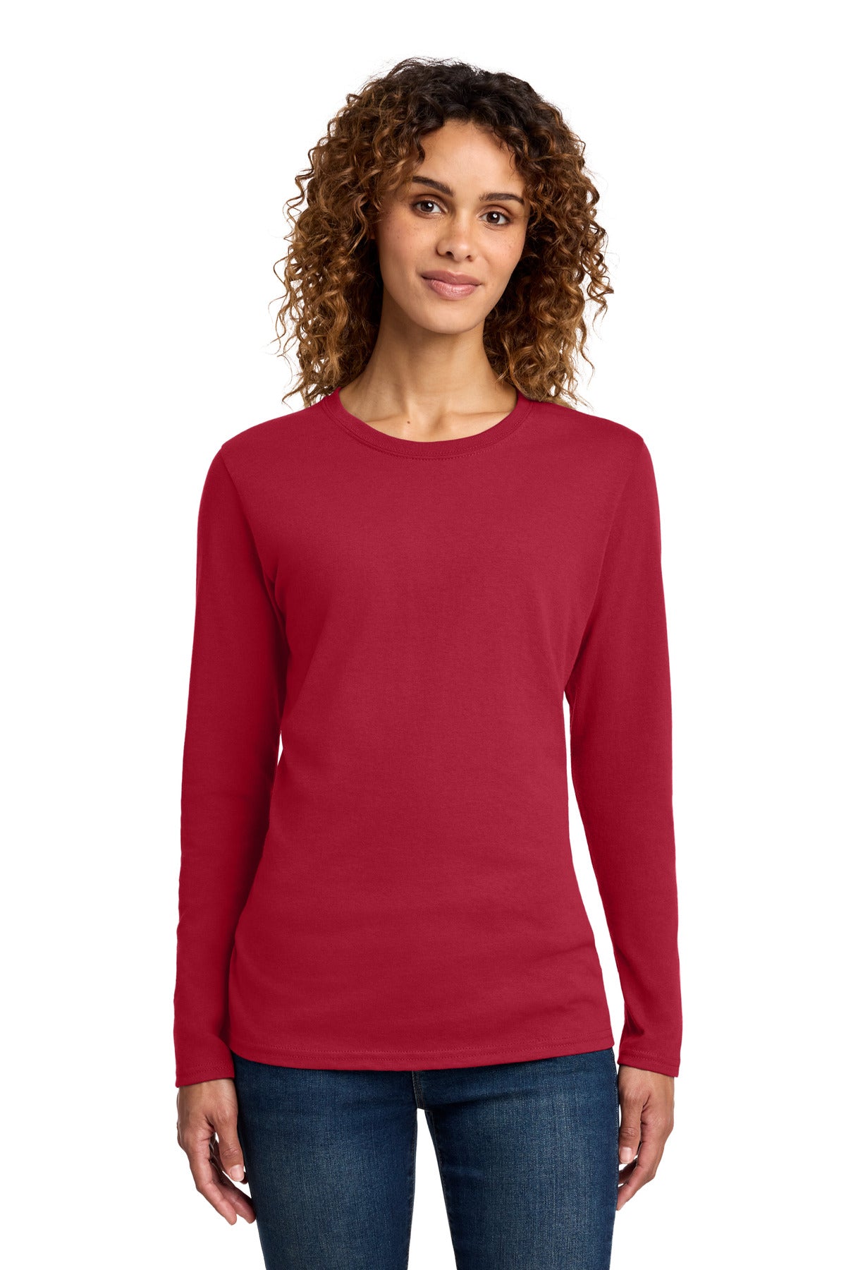 Port & Co   Women's Long Sleeve Core Cotton Tee LPC54LS