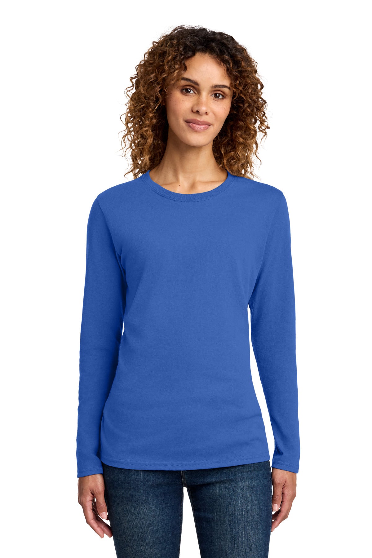 Port & Co   Women's Long Sleeve Core Cotton Tee LPC54LS