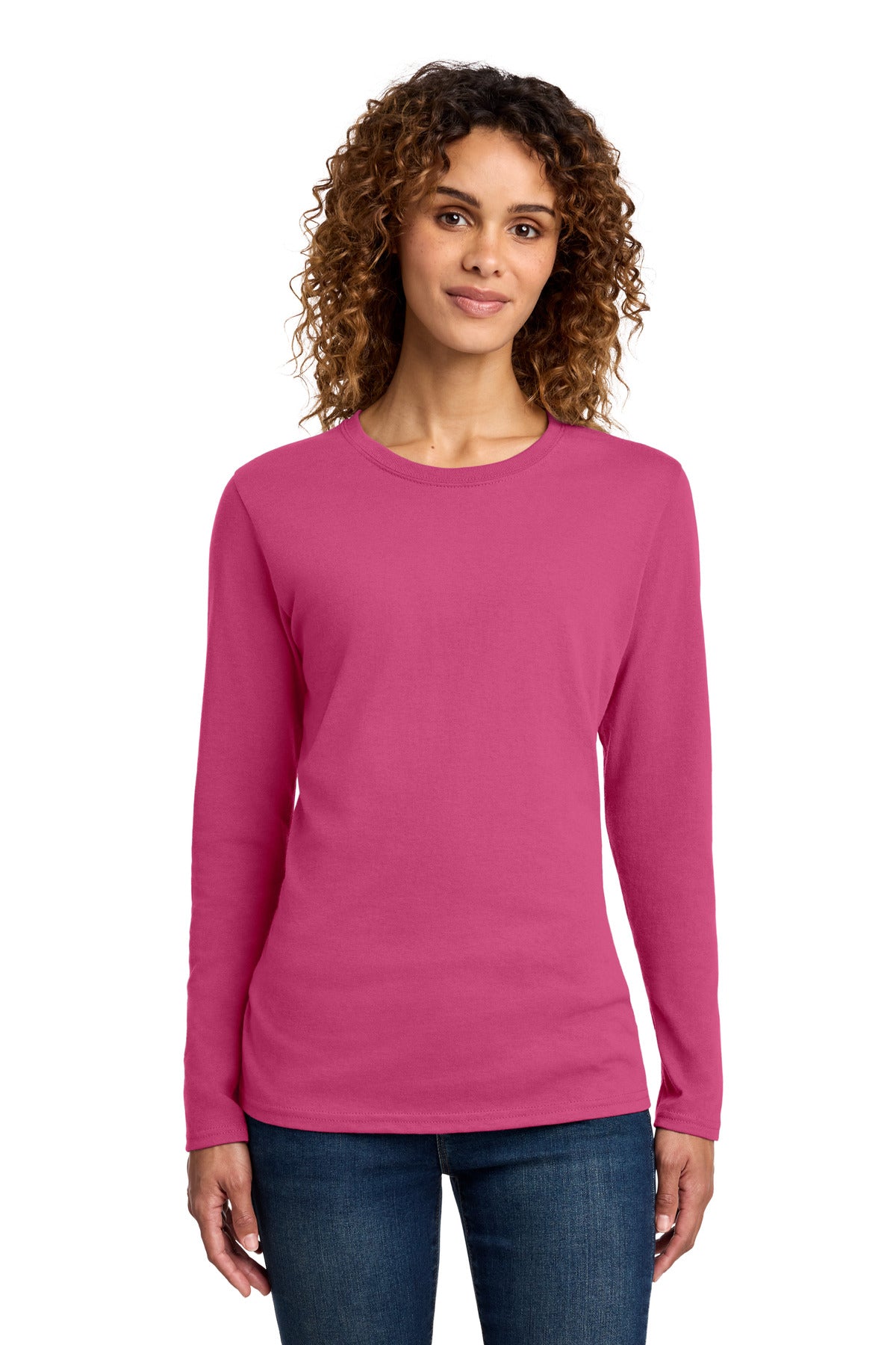 Port & Co   Women's Long Sleeve Core Cotton Tee LPC54LS