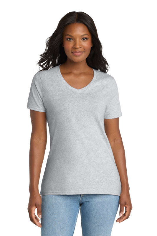 Port & Co   Women's Core Cotton V-Neck Tee. LPC54V