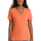 Port & Co   Women's Core Cotton V-Neck Tee LPC54V