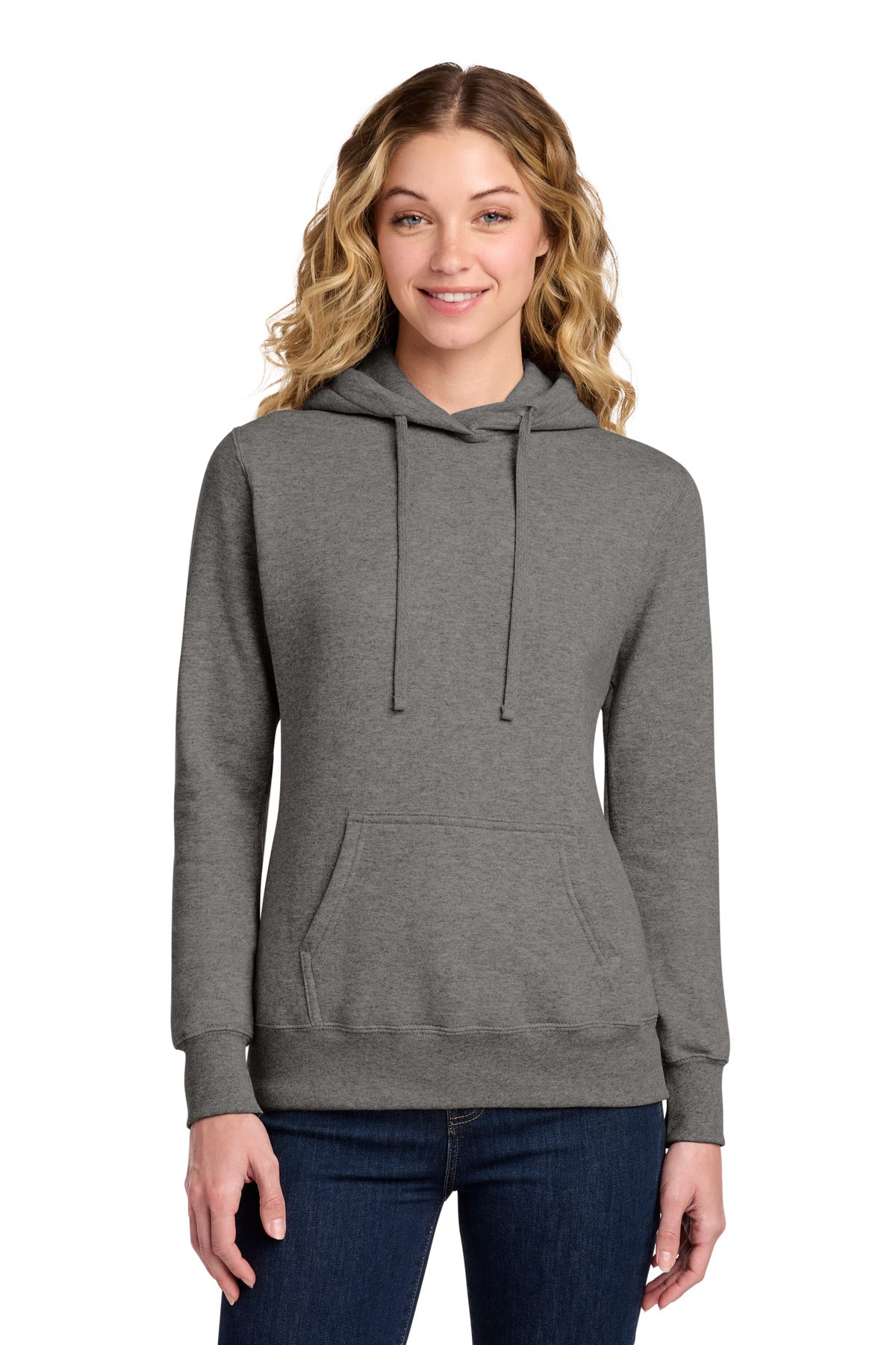 Port & Co   Women's Core Fleece Pullover Hooded Sweatshirt LPC78H
