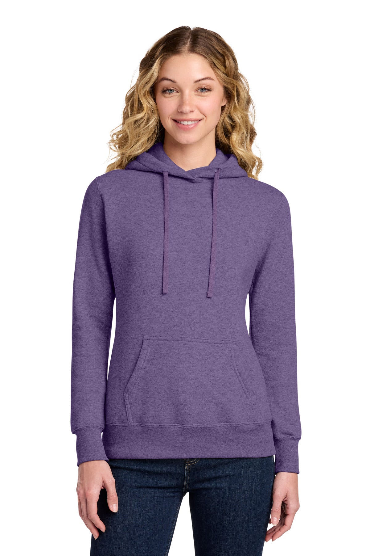 Port & Co   Women's Core Fleece Pullover Hooded Sweatshirt LPC78H