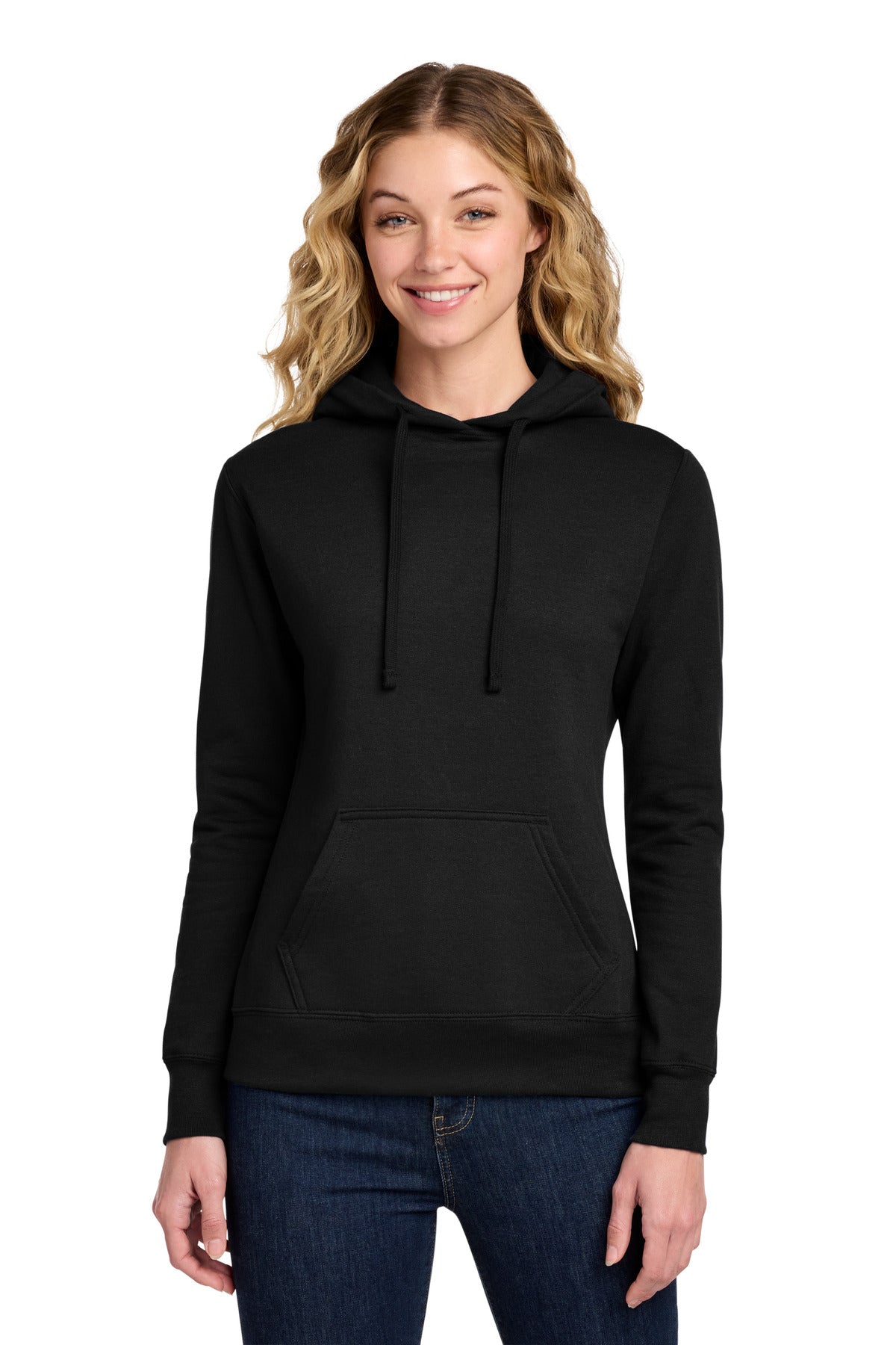 Port & Co   Women's Core Fleece Pullover Hooded Sweatshirt LPC78H