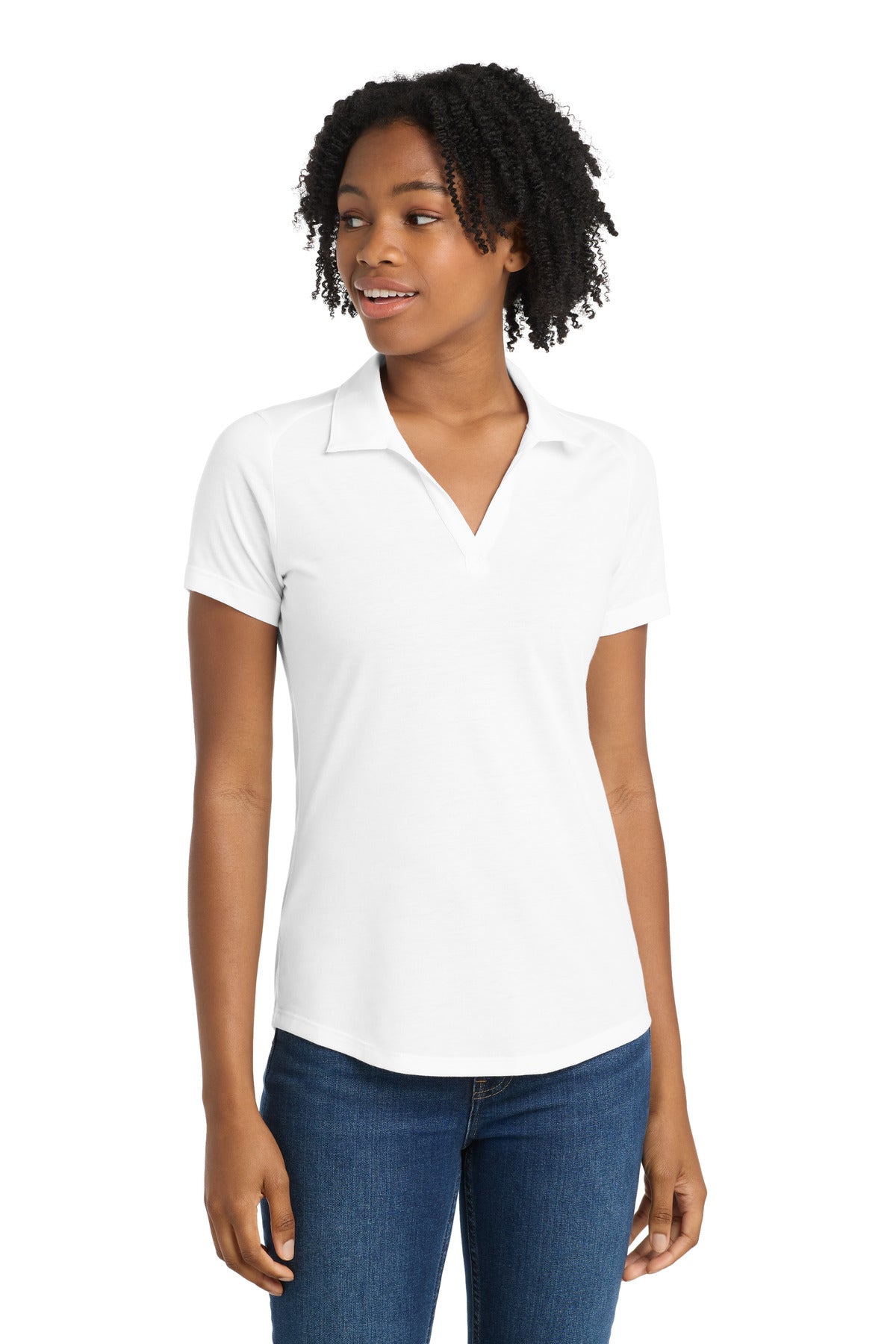 Sport-Tek    Women's PosiCharge    Tri-Blend Wicking Polo. LST405