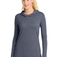 Sport-Tek   Women's PosiCharge    Tri-Blend Wicking Long Sleeve Hoodie LST406