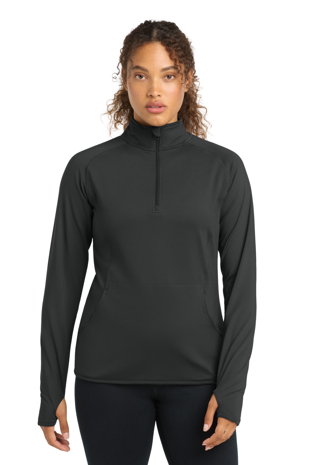 Sport-Tek   Women's Sport-Wick   Stretch 1/4-Zip Pullover. LST850