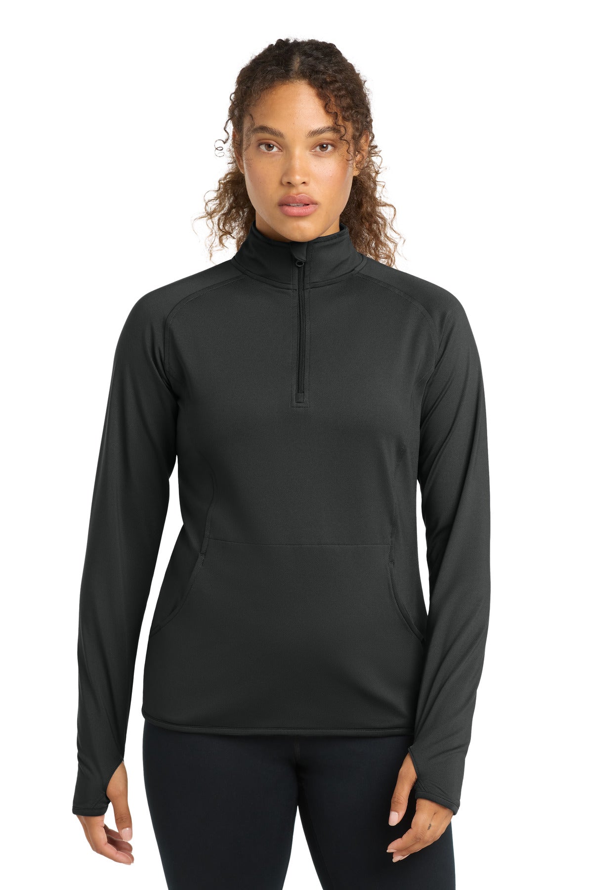Sport-Tek   Women's Sport-Wick   Stretch 1/4-Zip Pullover. LST850