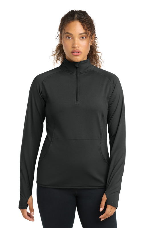Sport-Tek   Women's Sport-Wick   Stretch 1/4-Zip Pullover. LST850