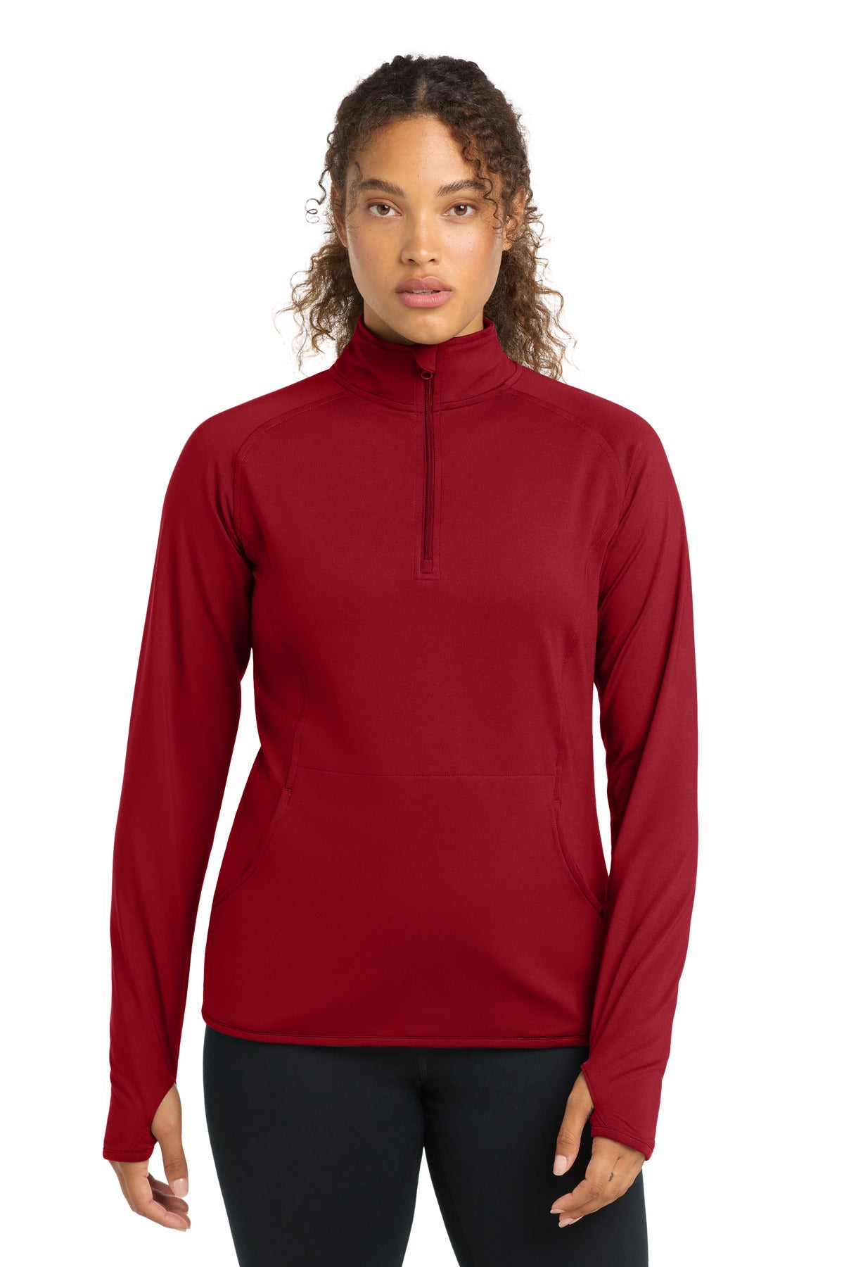 Sport-Tek   Women's Sport-Wick   Stretch 1/4-Zip Pullover. LST850