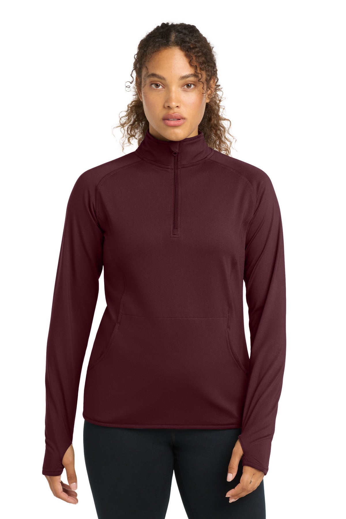 Sport-Tek   Women's Sport-Wick   Stretch 1/4-Zip Pullover. LST850